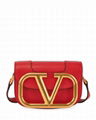 Valentino Garavani My VLogo black leather saddle bag Fashion VLogo crossbody bag