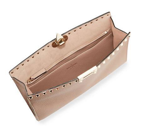 Valentino Garavani Rockstud Large Flip Lock Pouch Bag