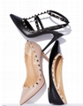 Valentino Garavani Rockstud Leather 100mm Pump Ladies smooth calf leather pump