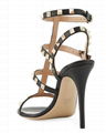 Valentino Garavani Rockstud 105mm Caged Leather Sandals 