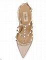 Valentino Rockstud Noir Slingback 100mm patent Pump nude