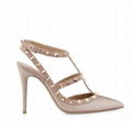 Valentino Rockstud Noir Slingback 100mm patent Pump nude