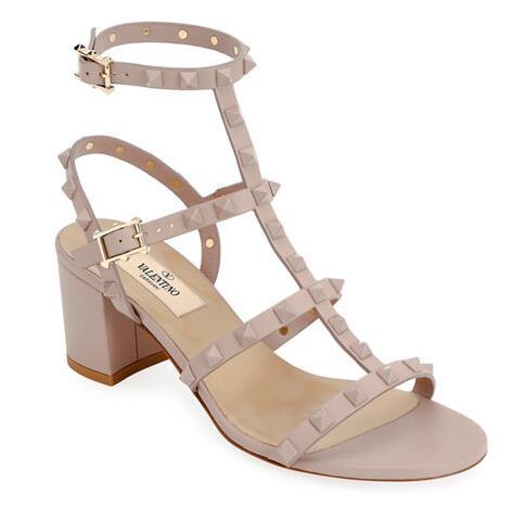  Valentino Garavani Rockstud Leather 60mm City Sandals