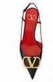 Valentino Garavani VLOGO Leather Medallion Slingback pumps 