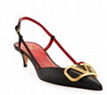 Valentino Garavani VLOGO Leather Medallion Slingback pumps 