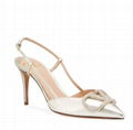 Valentino Garavani VLOGO Glow Slingback Pumps crystal V leather Wedding pump 