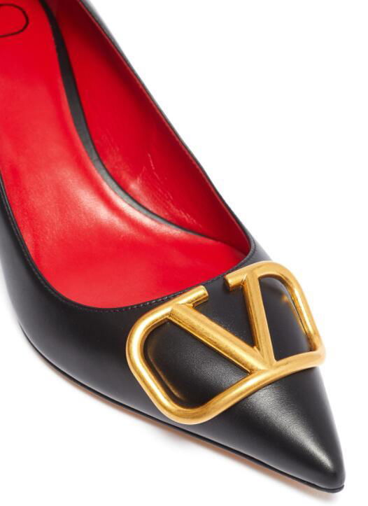 Valentino Garavani VLOGO Leather Pumps