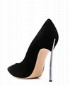 Casadei Blade 105mm suede pumps Casadei high heels