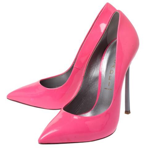 Casadei Blade high heel pumps pink Lady Patent leather pump 4