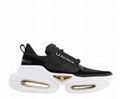 Balmain BBold Mixed Leather Fashion Sneakers 