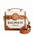 Balmain BBuzz 23 Calfskin Leather Shoulder Bag Balmain satchel bags  