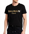 Balmain Men's Foil Logo T-Shirt men Crew long sleeve tee 