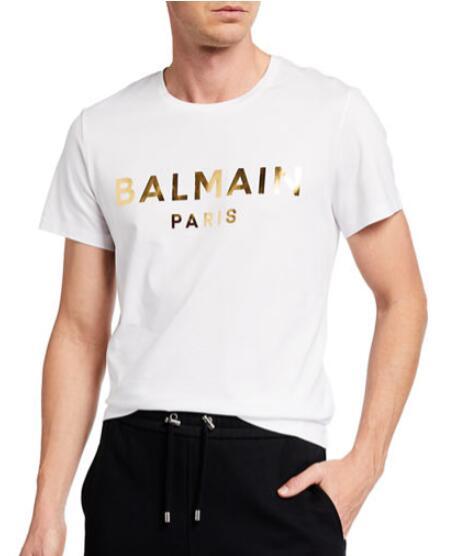 Balmain Men's Foil Logo T-Shirt men Crew long sleeve tee  3