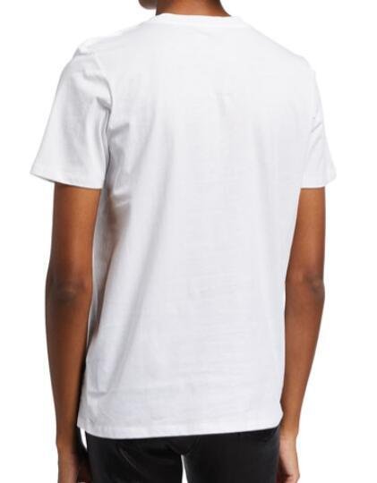 Balmain 3-Button Flocked Logo T-Shirt women Balmain cotton Tee 5