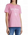 Balmain 3-Button Flocked Logo T-Shirt women 