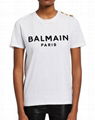 Balmain 3-Button Flocked Logo T-Shirt women 