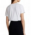 Balmain 3-Button Flocked Logo T-Shirt women 