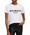 Balmain 3-Button Flocked Logo T-Shirt women 