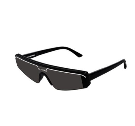 Balenciaga men Slim Rectangle Shield Sunglasses