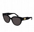 Balenciaga Acetate Cat-Eye Sunglasses with BB Temple