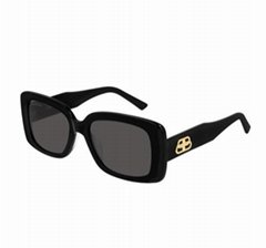            Rectangle Acetate Sunglasses with BB Temple