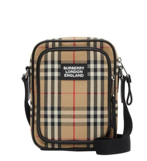          Men's Freddie Vintage Check Camera Bag men design bag 