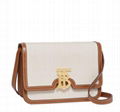          Small Bicolor Canvas TB Crossbody Bag 2