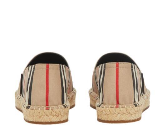 Burberry Alport Striped Espadrille Slip-On Loafers