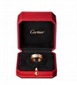 Cartier 18k rose gold 3 diamonds LOVE RING