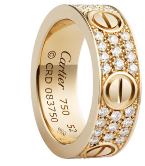 Cartier Love Ring Diamond Paved ring