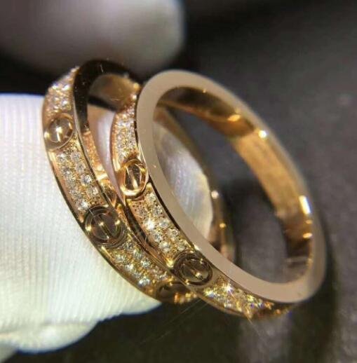 Cartier 18K pink gold Love Ring Diamond 