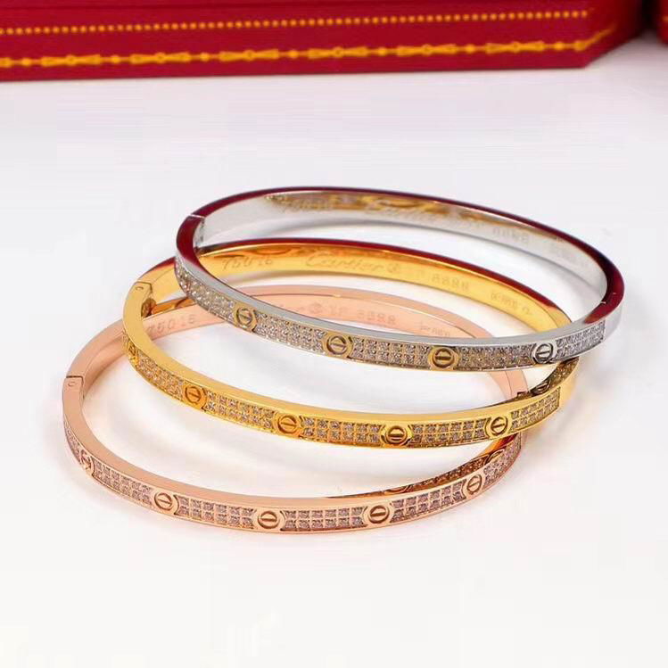 Cartier Diamond paved Love bracelet 