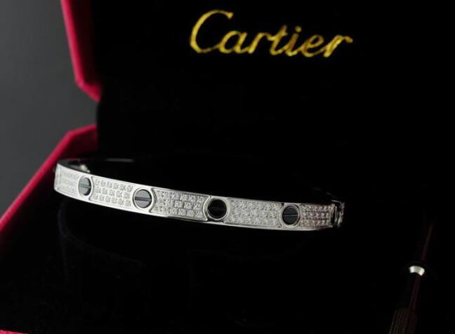 Cartier Diamond paved Love bracelet 