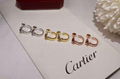 Cartier diamond paved Love Earrings luxury earring studs for women