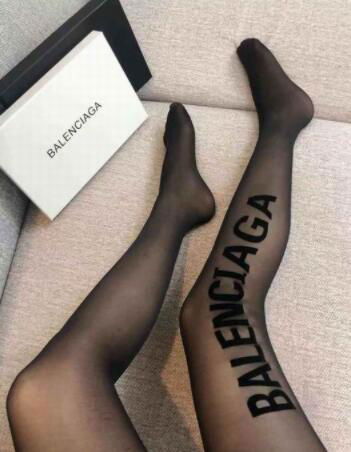 Balenciaga black logo Tights for women