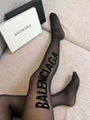 Balenciaga black logo Tights for women