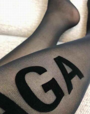 Balenciaga black logo Tights for women