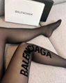 Balenciaga black logo Tights for women