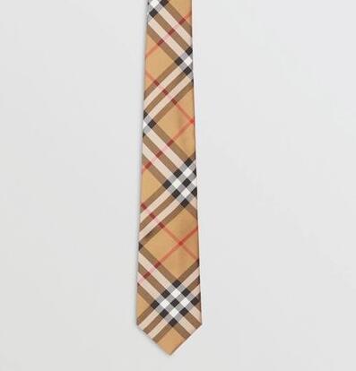 Burberry Plaid Patterns Silk Ties 