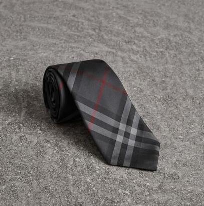 Burberry Plaid Patterns Silk Ties 