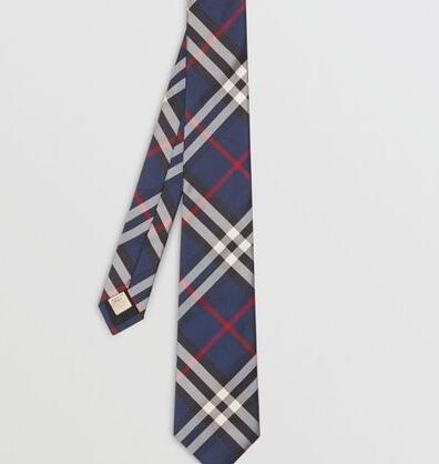 Burberry Plaid Patterns Silk Ties 