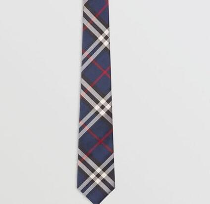 Burberry Plaid Patterns Silk Ties 