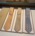 Burberry Classic Cut Monogram Print Silk Tie 