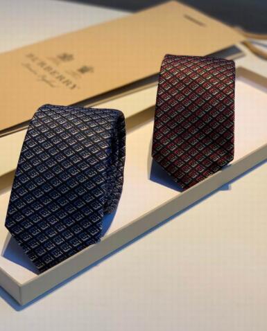 Burberry Classic Cut Monogram Print Silk Tie 