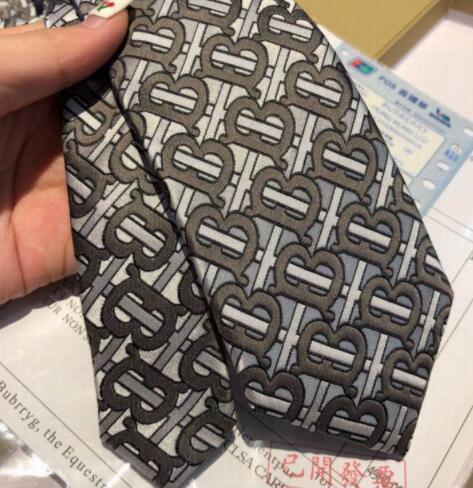 Burberry Classic Cut Monogram Print Silk Tie 