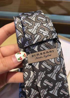 Burberry Classic Cut Monogram Print Silk Tie 