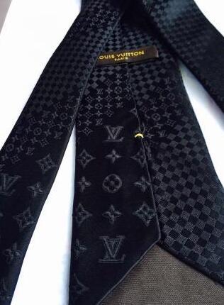 Louis Vuitton Monogram Mix Jet Black Tie