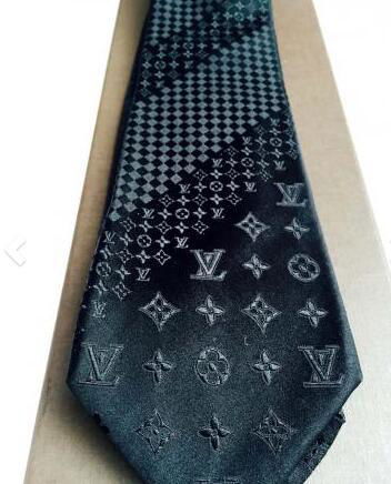 Louis Vuitton Monogram Mix Jet Black Tie