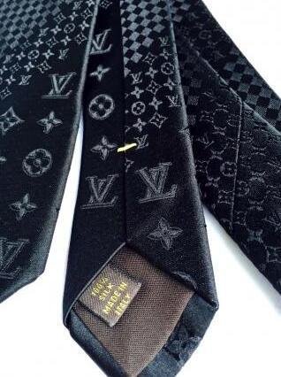               Monogram Mix Jet Black Tie With Box Fashion     ie for shirt 5