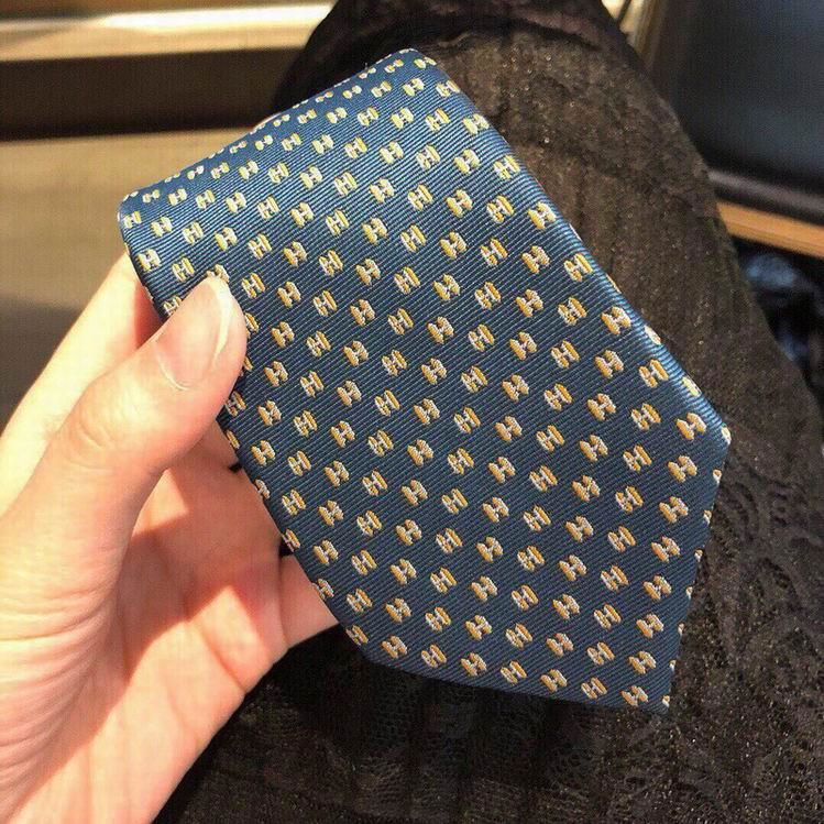 Hermes h logo ties